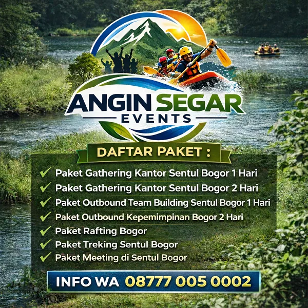 paket gathering outbound rafting trekking bogor
